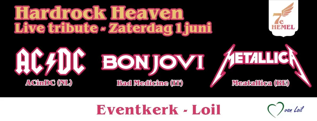 Hardrock Heaven: Tribute avond met AC/DC, Metallica en Bon Jovi